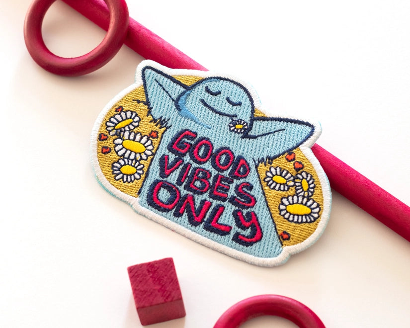 #129 Good Vibes Only Iron-On Patch