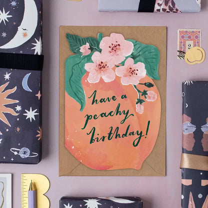 Peachy Birthday Card