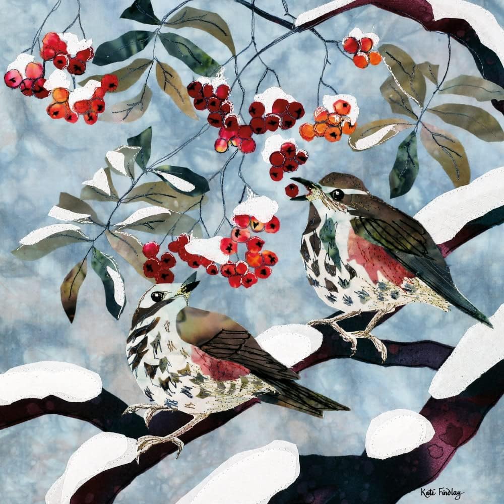Frosty Feathers Boxed Holiday Cards