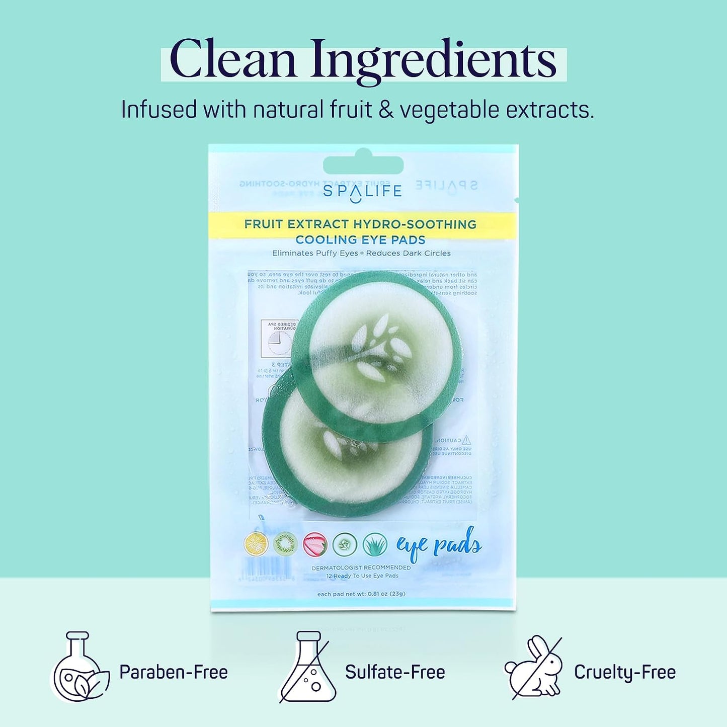 Cucumber Korean Hydro-Soothing Spa, Cooling Eye Pads