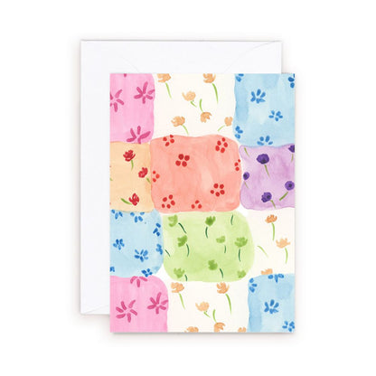 Patchwork Florals Enclosure Card