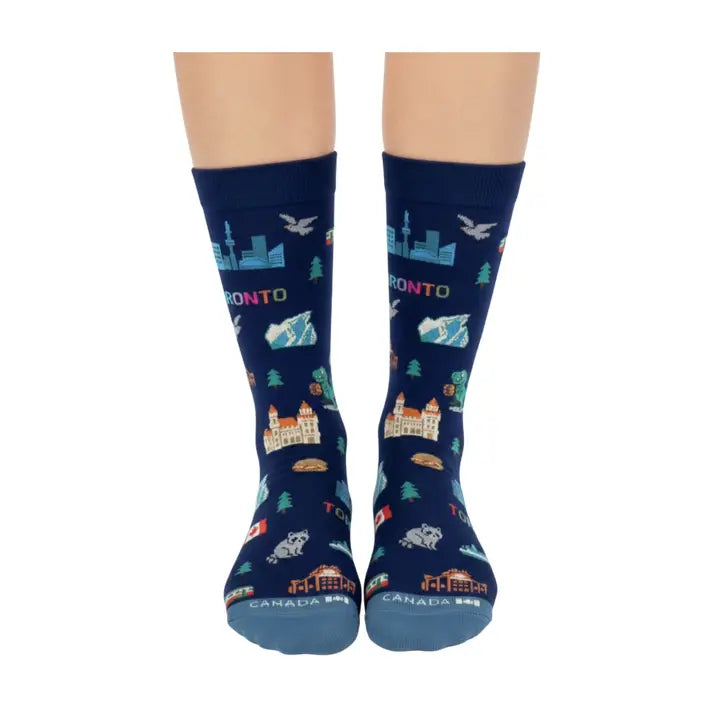 Toronto City Graphic Crew Socks