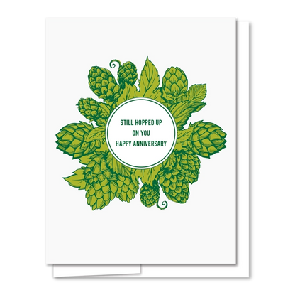 Hoppy Anniversary Letterpress Card