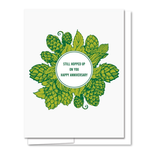 Hoppy Anniversary Letterpress Card