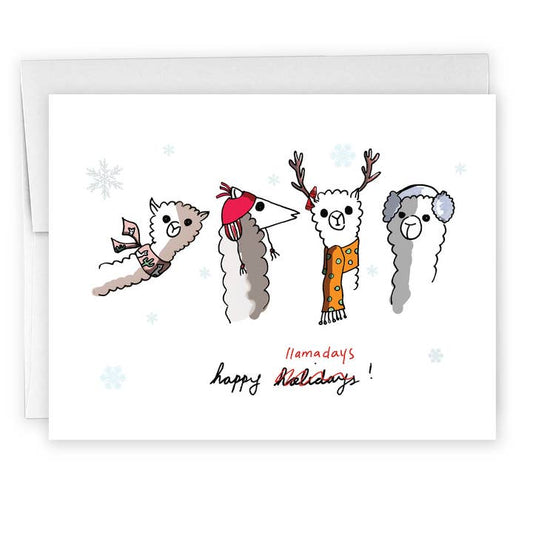 Happy Llamadays Holiday Card