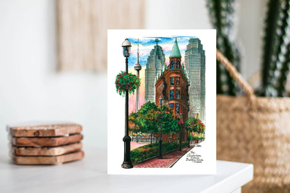 Flatiron Building Toronto Greeting Card