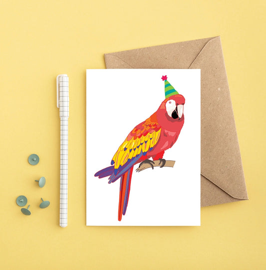 Parrot Birthday Card