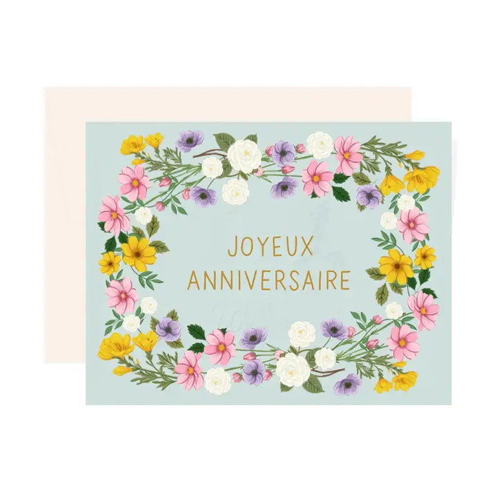 Blooming Anniversaire Card
