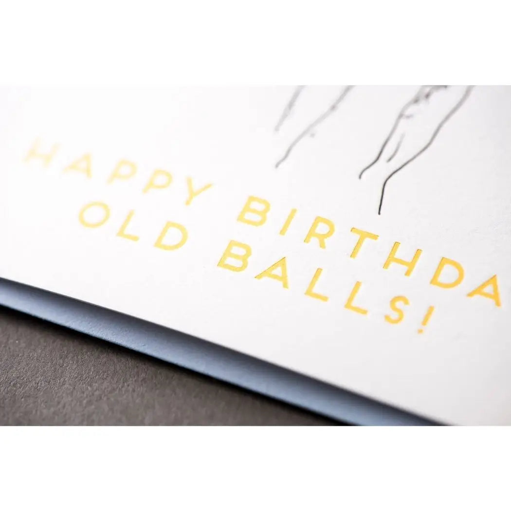 Birthday Old Balls Throwback Card