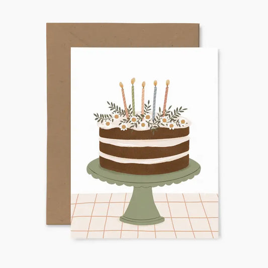 Birthday Cake Greeting Card