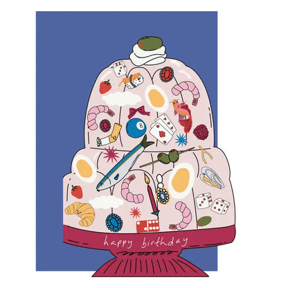 Hey Jelly Die Cut Birthday Greeting Card