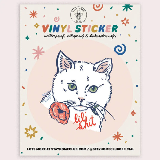 S139 Lil Shit (Cat) Vinyl Sticker