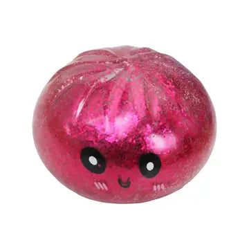Metallic Glitter Bao Bun Dumpling Squishy Toy