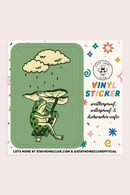 S101 Leaf Umbrella Vinyl Sticker