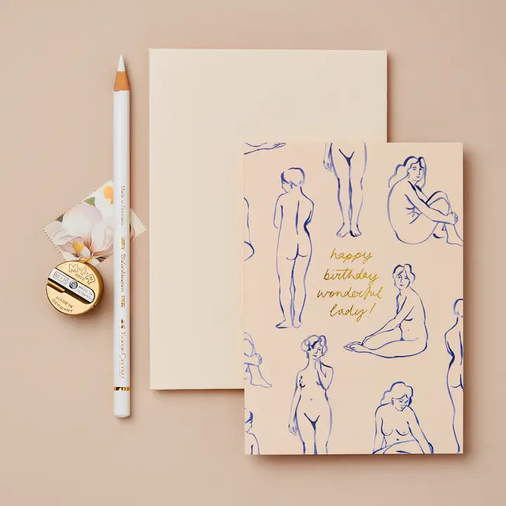 Nudes Happy Birthday Wonderful Lady! Card