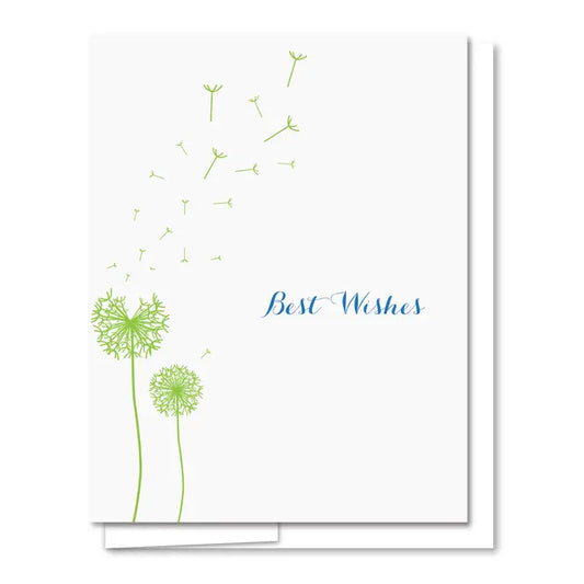 Best Wishes Letterpress Card