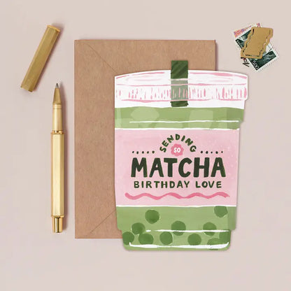Matcha Birthday Card
