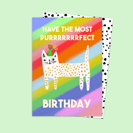 Purrrrfect Birthday Card