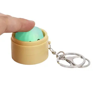 Bao Bun Dumpling Light-Up Keychain