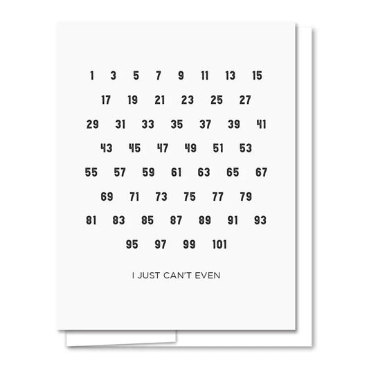 Can't Even Letterpress Card