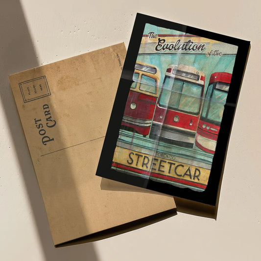 Toronto Streetcar Evolution Postcard