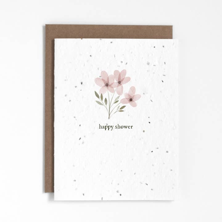 Happy Shower Plantable Greeting Card