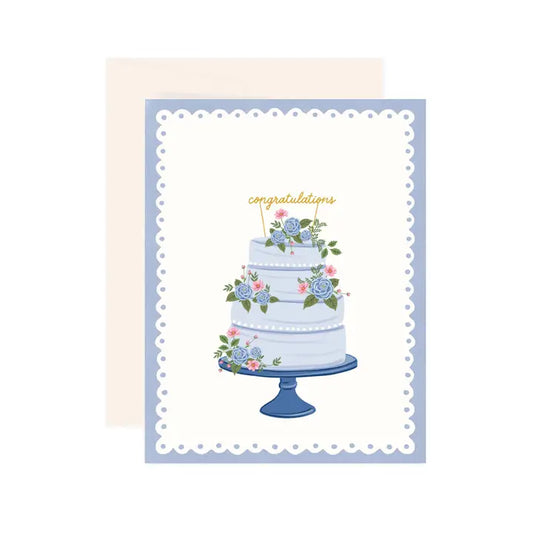 Congrats Wedding Cake Card