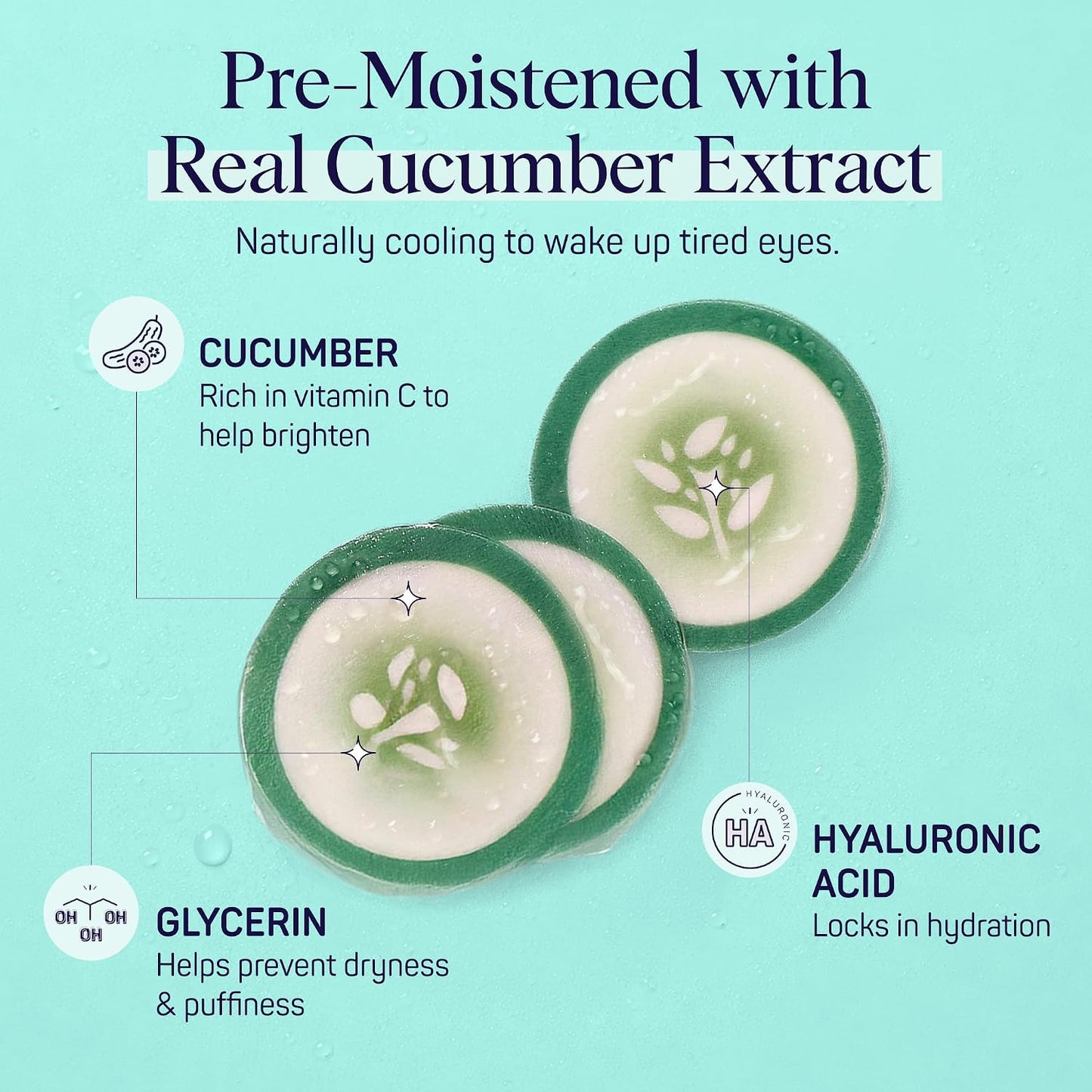 Cucumber Korean Hydro-Soothing Spa, Cooling Eye Pads