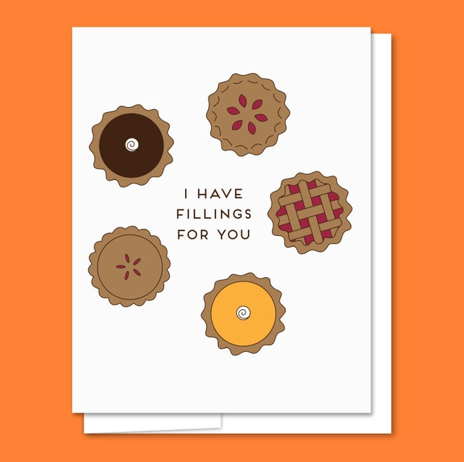 Fillings for You Letterpress  Card