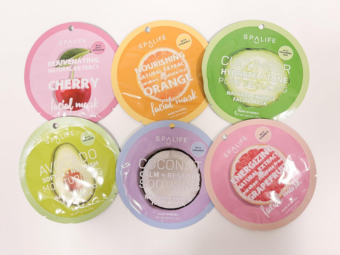 Korean Fruit Infused Face Masks