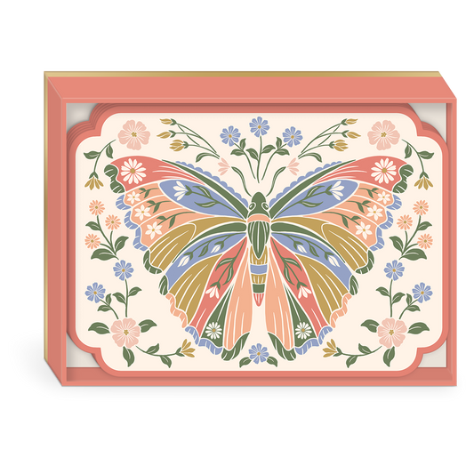 Wildflower Meadow Butterfly Blank Boxed Note Cards