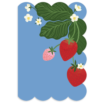 Strawberries Blank Boxed Note Cards