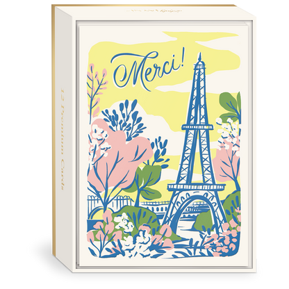 Merci Paris Boxed Thank You Note Cards