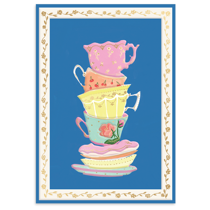 Teacups Blank Boxed Note Cards