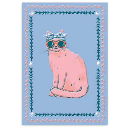 Stylish Cat Blank Boxed Note Cards