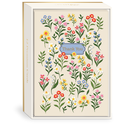 Floral Thank You Boxed Note Cards