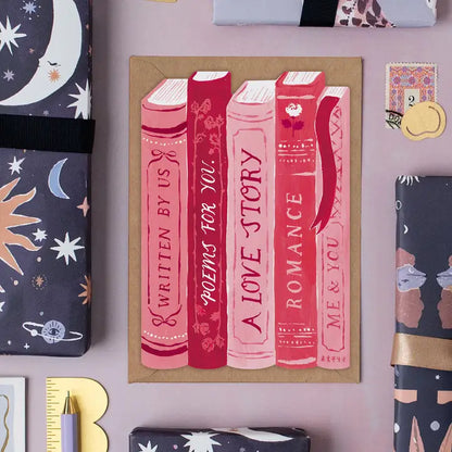 Love Story Books Card