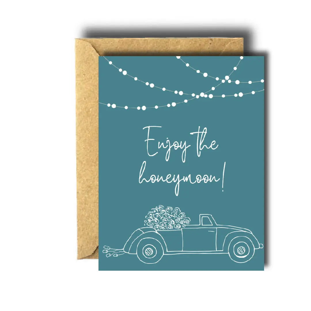 Honeymoon Wedding Greeting Card