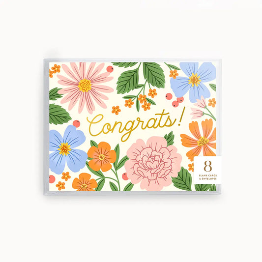 Congrats Summer Garden Boxed Cards