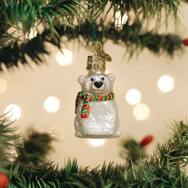 Mini Polar Bear Ornament