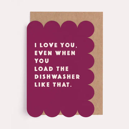 Dishwasher Anniversary Card