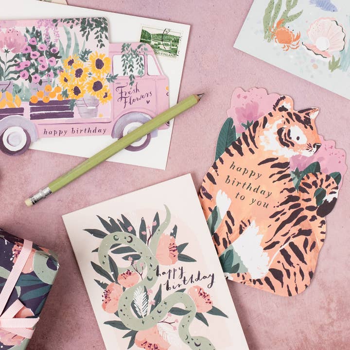 Tiger Birthday Card