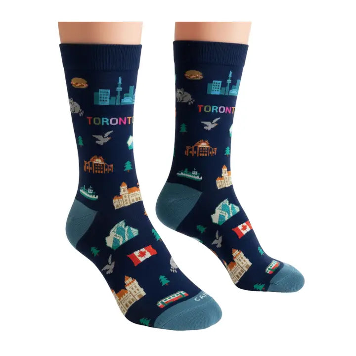 Toronto City Graphic Crew Socks