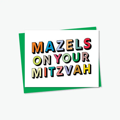 Mazels On Your Mitzvah Card