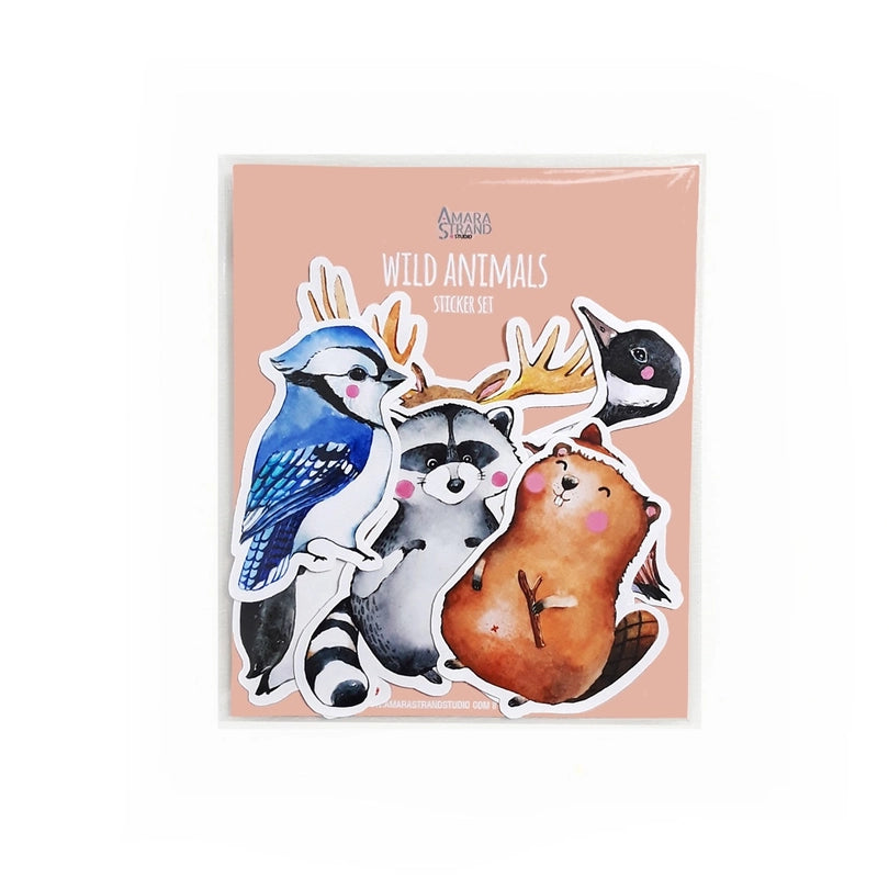 Wild Animals Sticker Set