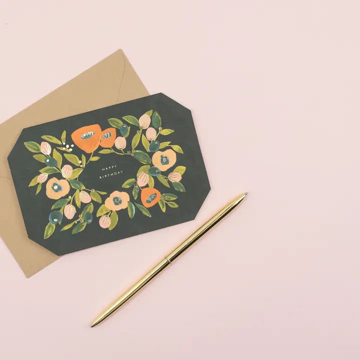 Happy Birthday Shaped Greeting Card