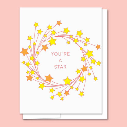 Star Letterpress Love Card