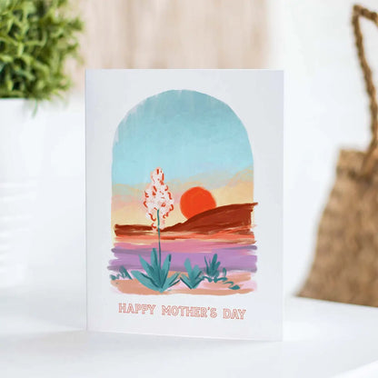 Desert Sunset Mother's Day Greeting Card