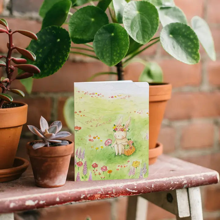 Thanks A Bunch Bunny Card