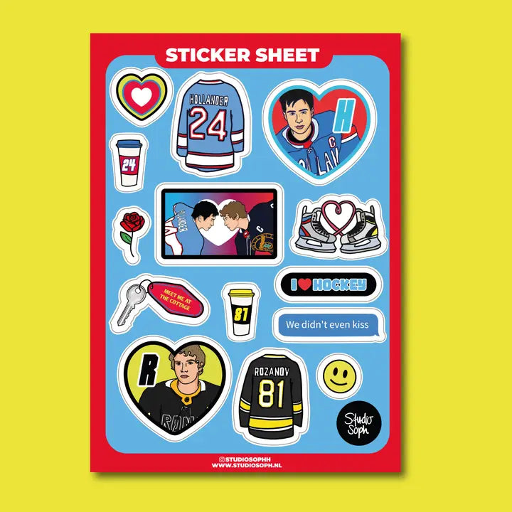 Hockey Romance Sticker Sheet